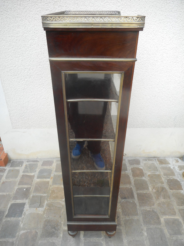 Small Napoleon III Period Showcase In Mahogany And Gilt Bronze