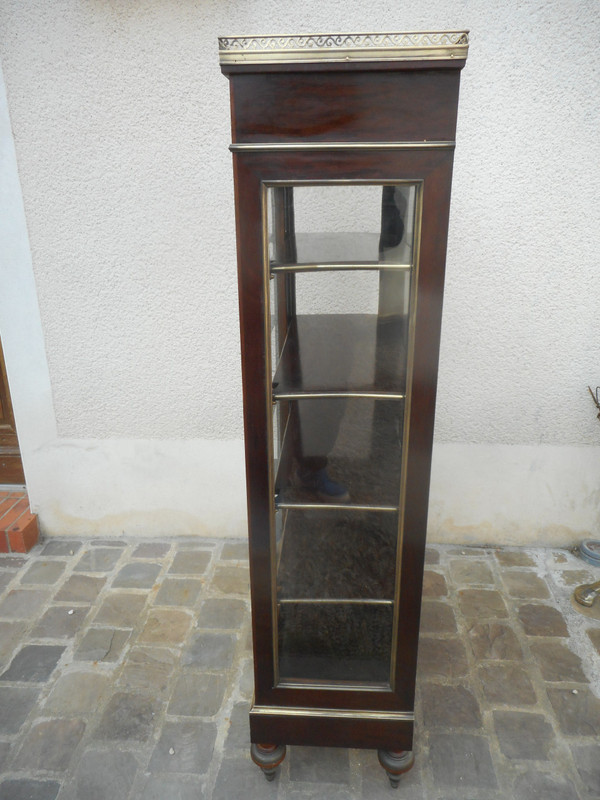 Small Napoleon III Period Showcase In Mahogany And Gilt Bronze