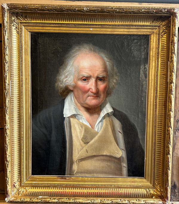 Portrait D’homme D’époque Empire - Huile Sur Toile Début XIXéme 