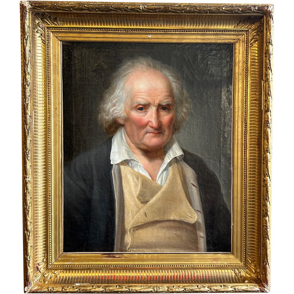Portrait D’homme D’époque Empire - Huile Sur Toile Début XIXéme 