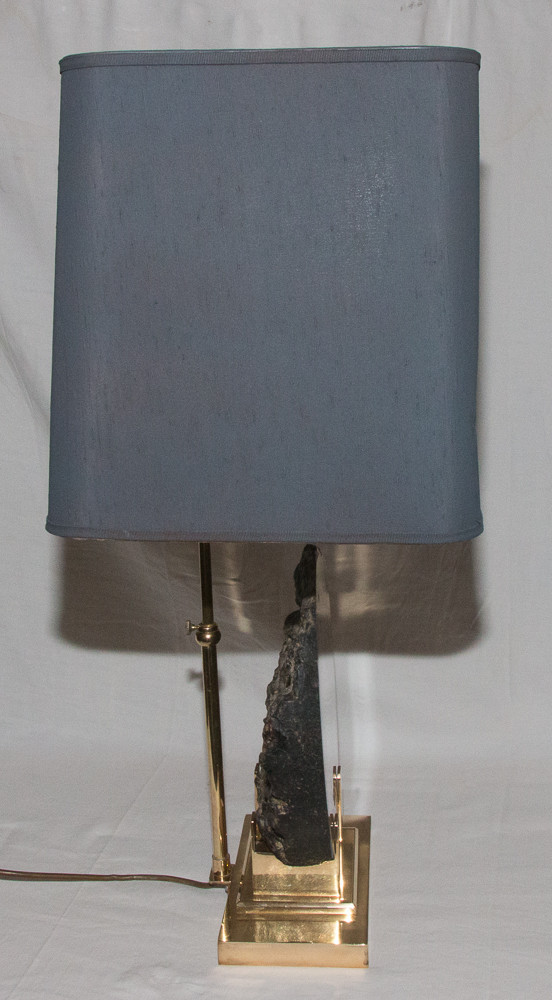 Lampada in bronzo dorato firmata Willy Daro anni '70