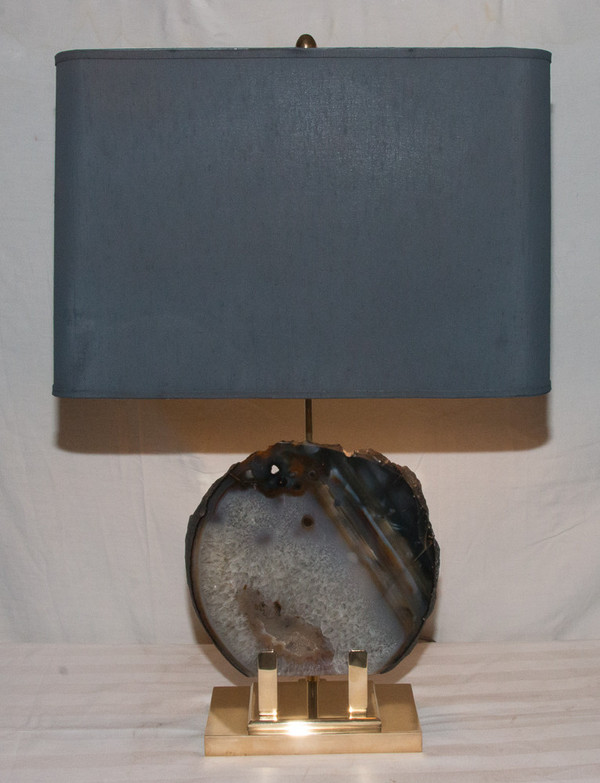 Lampada in bronzo dorato firmata Willy Daro anni '70