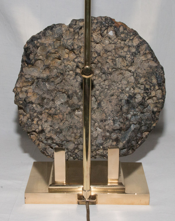 Lampada in bronzo dorato firmata Willy Daro anni '70