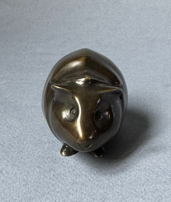 Bronze ArtDeco "Cochon d'Inde " Édouard-Marcel SANDOZ (Susse Frères)