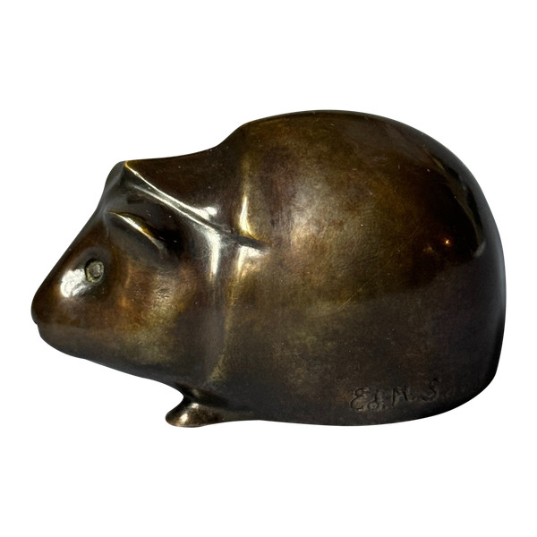  Bronze ArtDeco "Cochon d'Inde " Édouard-Marcel SANDOZ (Susse Frères)