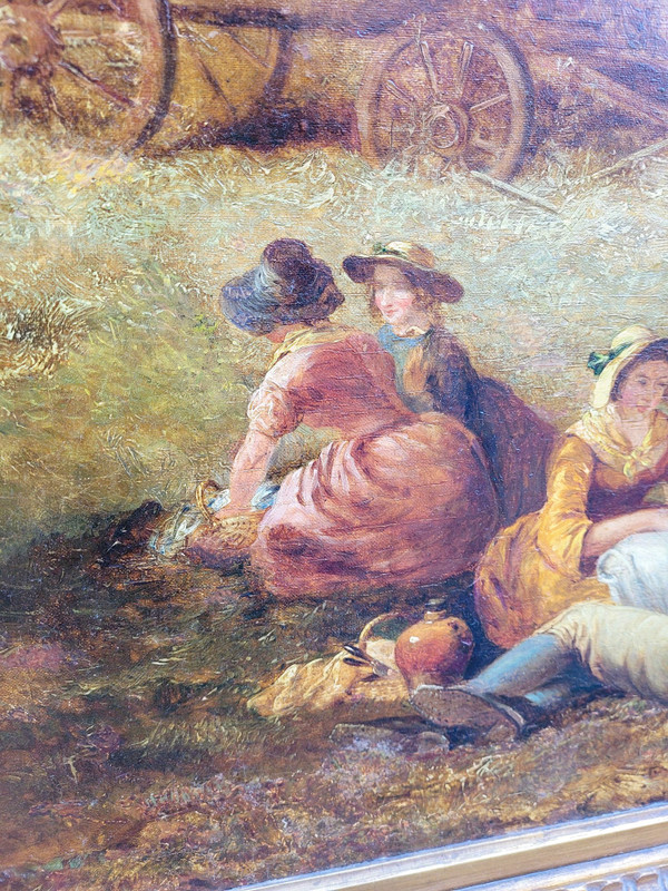 Picnic durante il raccolto, William I Shayer Senior, Hst, XIX secolo