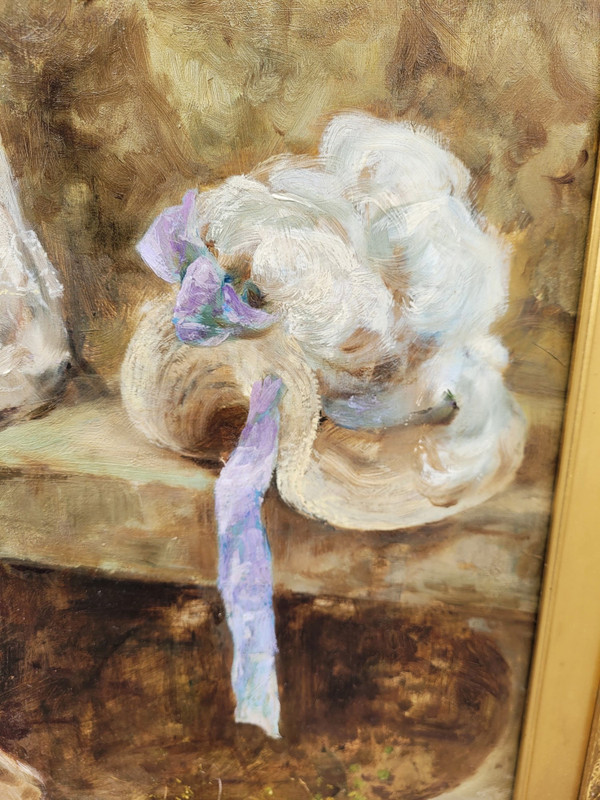  My Lady, Yeend King, Huile Sur Toile Encadrée, XIXème Siècle