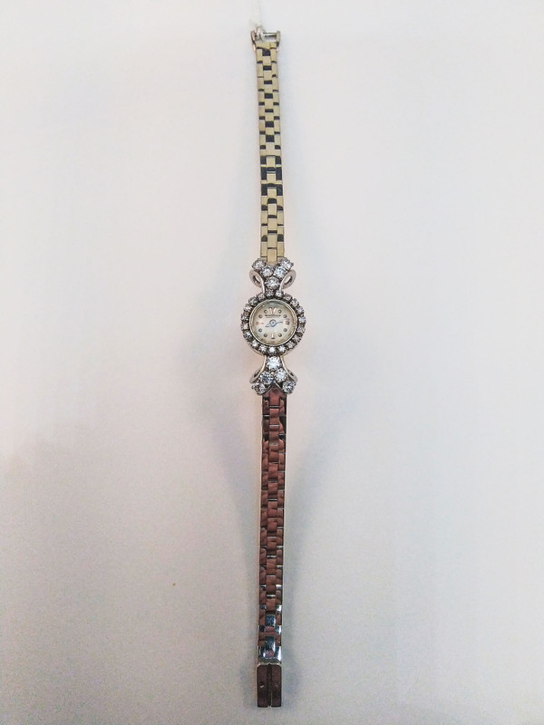 JAEGER LECOULTRE, FEMME, Diamants & Or blanc 18C