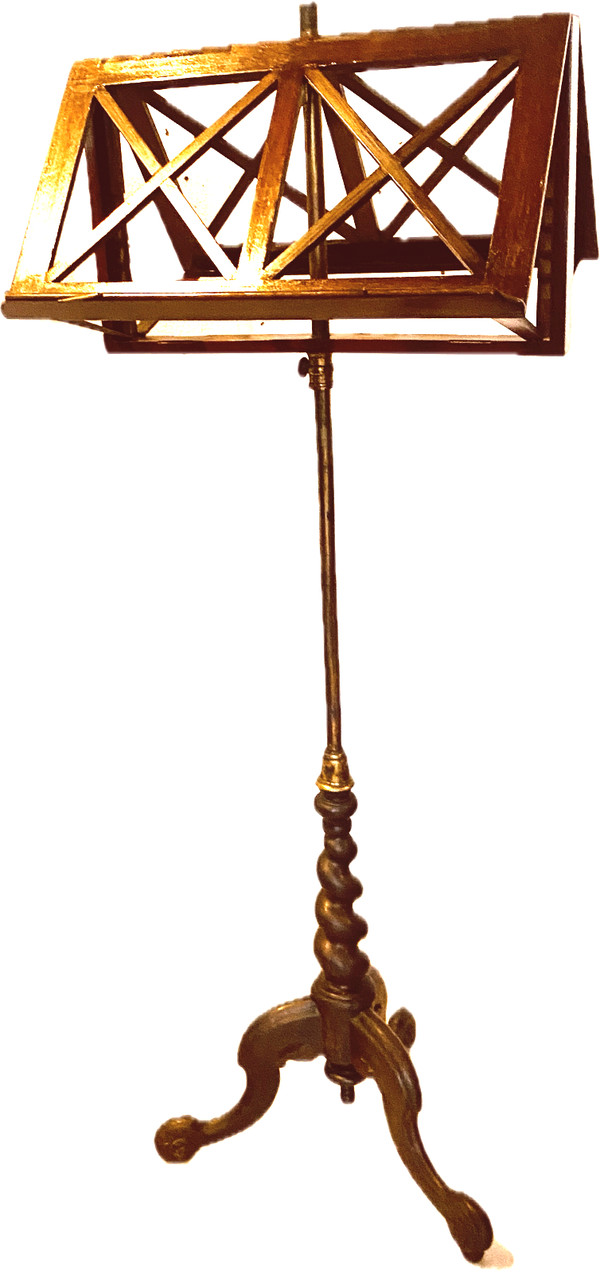 Napoleon III lectern in mahogany with tripod base 19th century