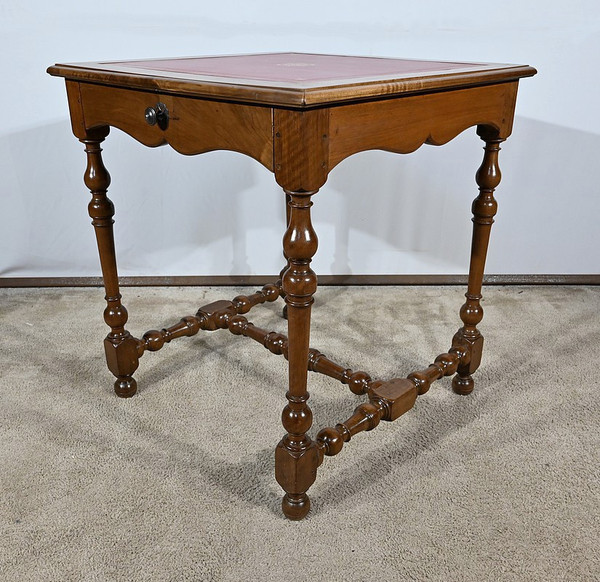 Petite Table en Noyer Massif, style Louis XIII / Louis XIV – Début XIXe