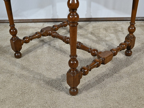 Petite Table en Noyer Massif, style Louis XIII / Louis XIV – Début XIXe