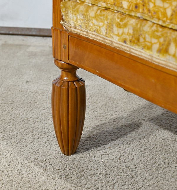 Coppia di Bergère in Mogano Biondo, Art Déco – 1940