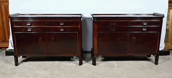 Paar kleine Sideboards aus lackiertem Holz – 1940