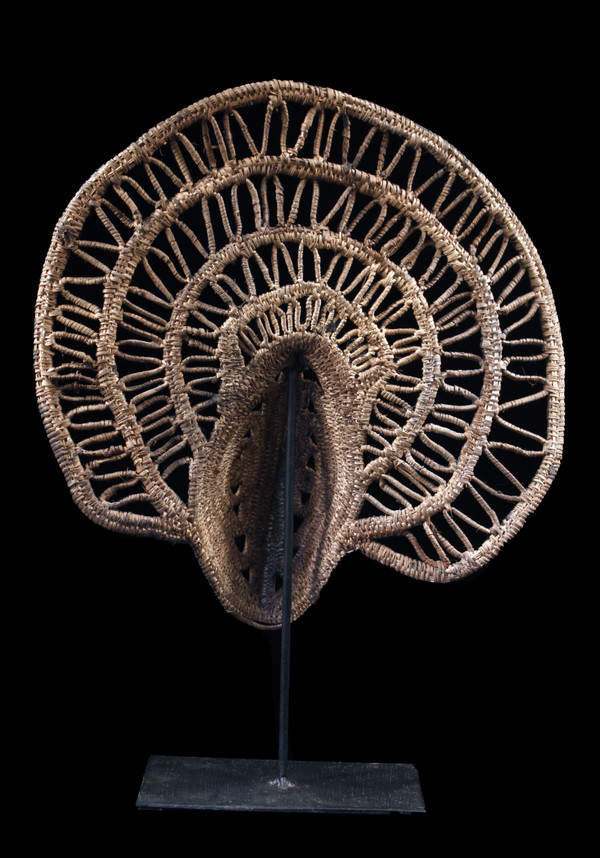 Yamswurzelmaske, Stammeskunst, ozeanische Kunst, Korbwaren, Papua-Neuguinea, ozeanische Kunst