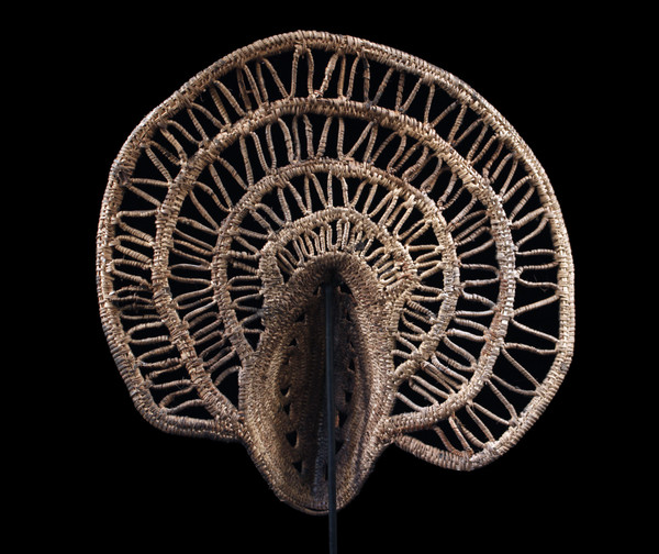 Yamswurzelmaske, Stammeskunst, ozeanische Kunst, Korbwaren, Papua-Neuguinea, ozeanische Kunst