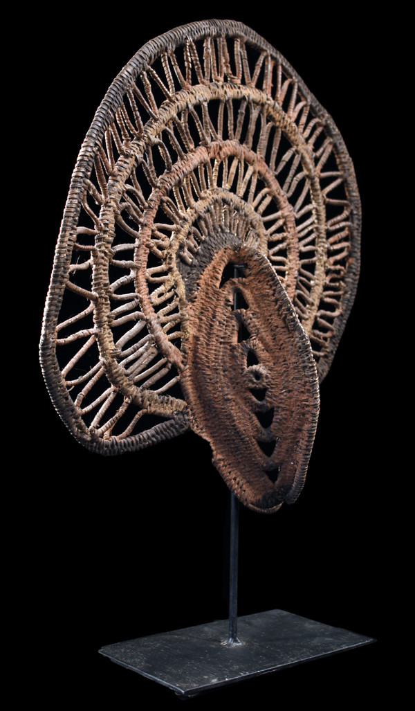 Yamswurzelmaske, Stammeskunst, ozeanische Kunst, Korbwaren, Papua-Neuguinea, ozeanische Kunst