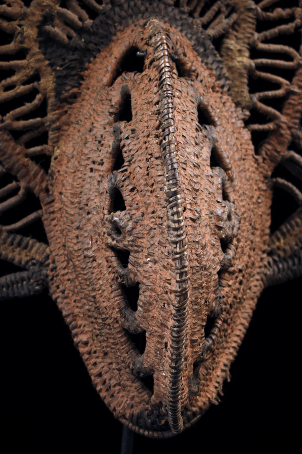 Yamswurzelmaske, Stammeskunst, ozeanische Kunst, Korbwaren, Papua-Neuguinea, ozeanische Kunst
