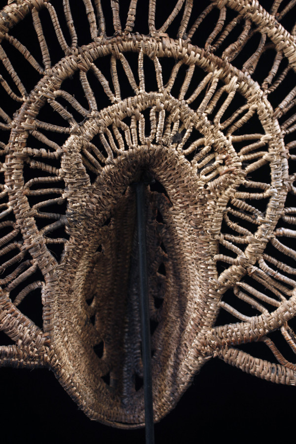 Yamswurzelmaske, Stammeskunst, ozeanische Kunst, Korbwaren, Papua-Neuguinea, ozeanische Kunst
