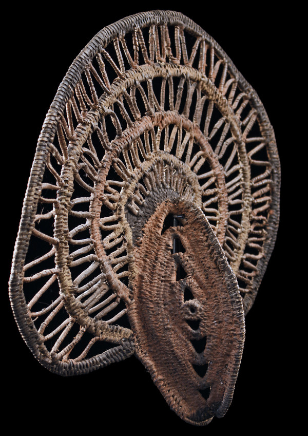 Yamswurzelmaske, Stammeskunst, ozeanische Kunst, Korbwaren, Papua-Neuguinea, ozeanische Kunst