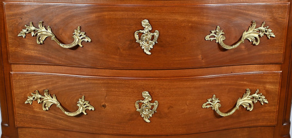 Commode Sauteuse en Acajou Massif, style Louis XV – Fin XIXe