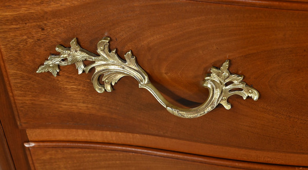 Commode Sauteuse en Acajou Massif, style Louis XV – Fin XIXe