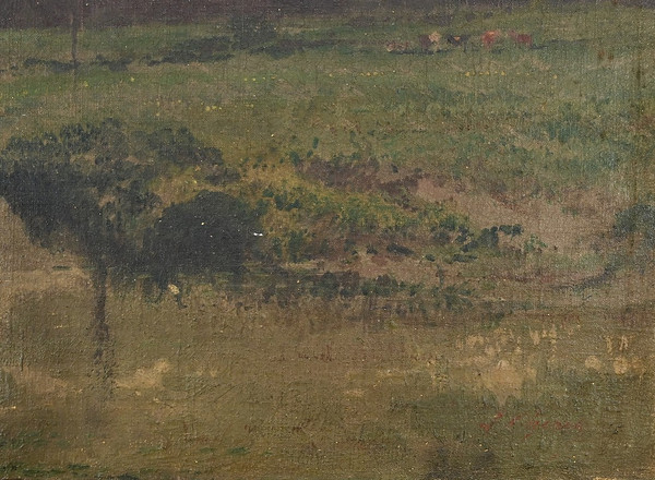 Huile sur Toile, signée Cheret – Milieu XIXe