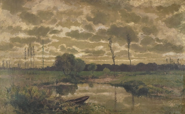 Huile sur Toile, signée Cheret – Milieu XIXe