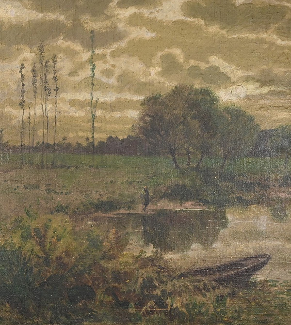 Huile sur Toile, signée Cheret – Milieu XIXe