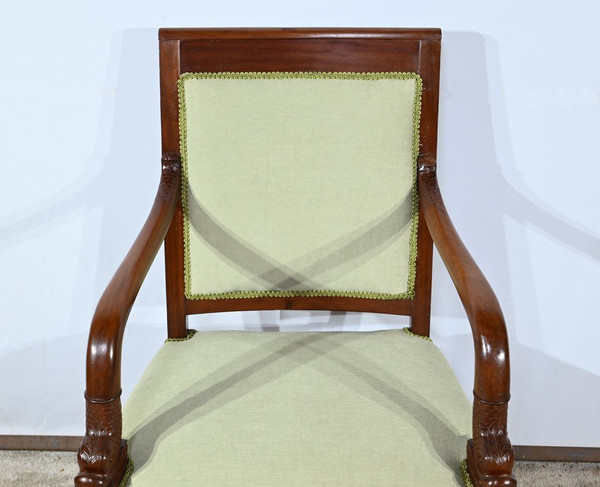 Fauteuil en Acajou de Cuba, époque Empire – Début XIXe
