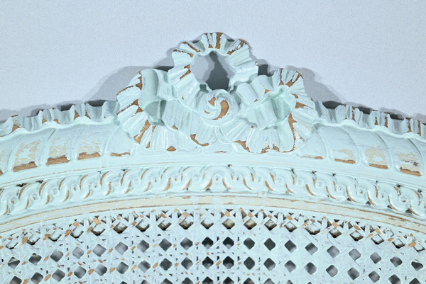Duchesse Brisée en Hêtre Réchampie, style Louis XVI – 2ème Partie XIXe