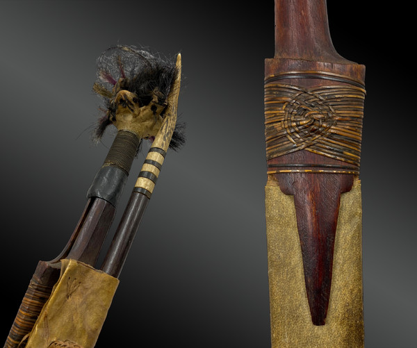 Epee Mandau Culture Dayak, île De Bornéo, Indonésie