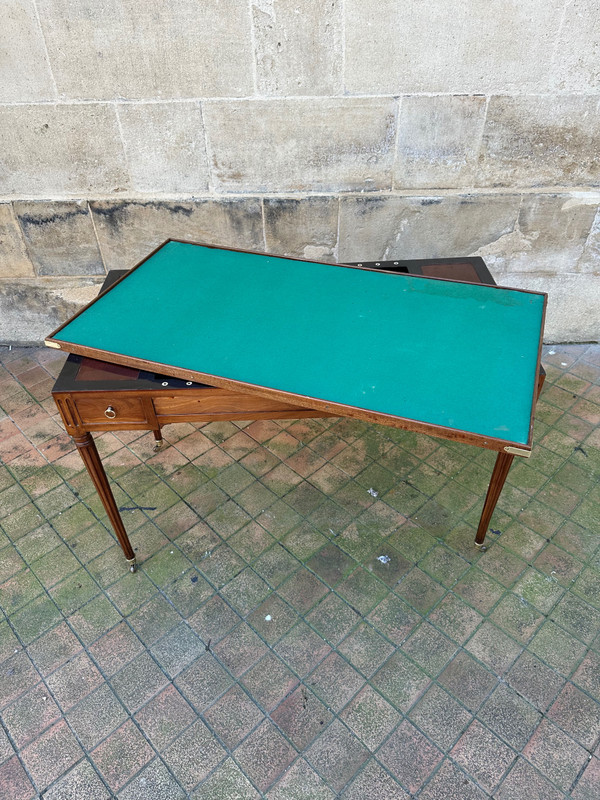 Tric Trac D’époque Louis XVI En Acajou De Cuba 