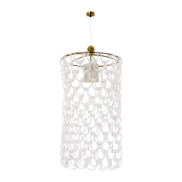 Angelo Mangiarotti style Murano chandelier.
