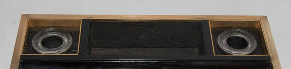 Calamaio In Mogano E Bronzo Dorato Epoca Napoleone III