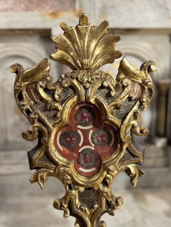 Grande Coppia di Ostensori Reliquiari - XVIII Secolo