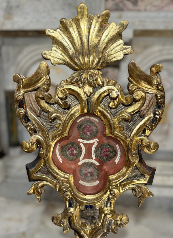 Grande Coppia di Ostensori Reliquiari - XVIII Secolo