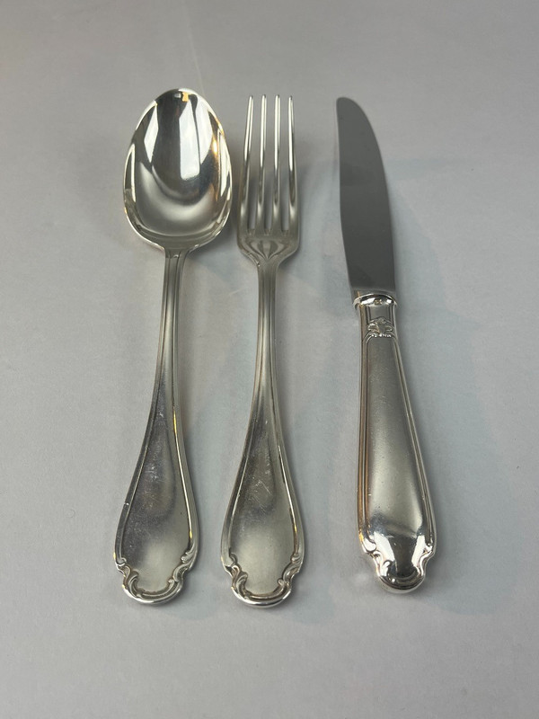 Christofle cutlery model Pompadour 132 pieces