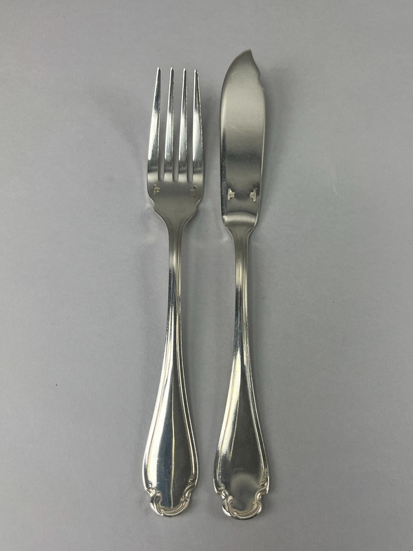 Christofle cutlery model Pompadour 132 pieces