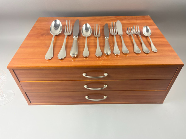 Christofle cutlery model Pompadour 132 pieces