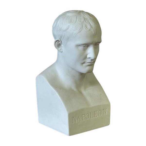 Büste des Kaisers Napoleon Bonaparte aus Biskuitporzellan nach Canova, frühes 20. Jahrhundert