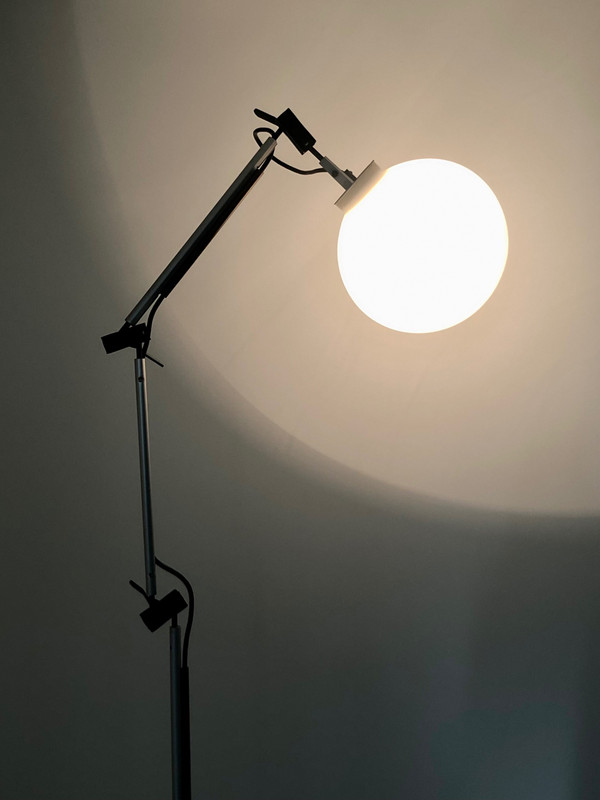 Stehleuchte „Aggregato terra“ von Enzo Mari für Artemide, Italien 1970er Jahre