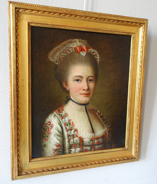 French school of the 18th century, portrait of an aristocrat, oil on canvas signed and dated 1768