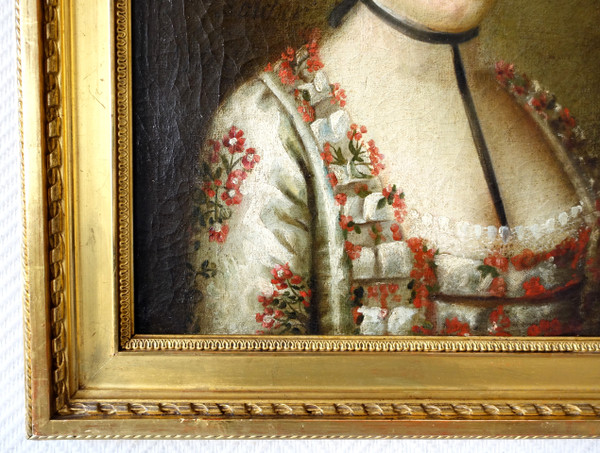 French school of the 18th century, portrait of an aristocrat, oil on canvas signed and dated 1768