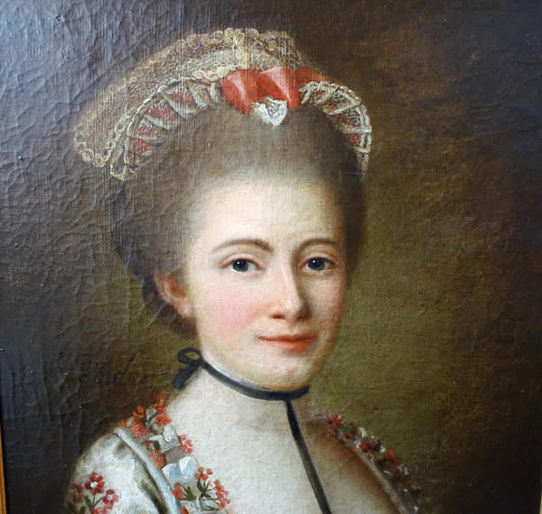 French school of the 18th century, portrait of an aristocrat, oil on canvas signed and dated 1768