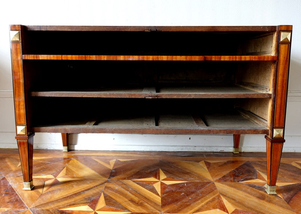 Grande cassettone intarsiato, periodo Luigi XVI - 145,5 cm