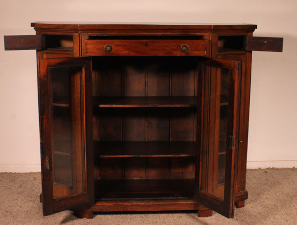 Store Showcase Cabinet Or Bookcase In Mahogany Early 19th Century