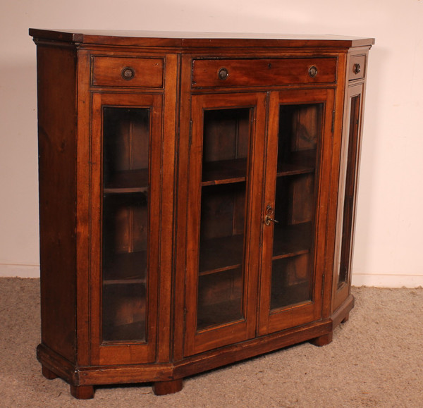 Store Showcase Cabinet Or Bookcase In Mahogany Early 19th Century