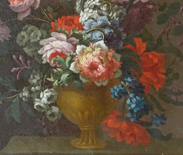Französische Schule des 19. Jahrhunderts: Blumengemälde um 1800 – 80,2 cm x 67,7 cm