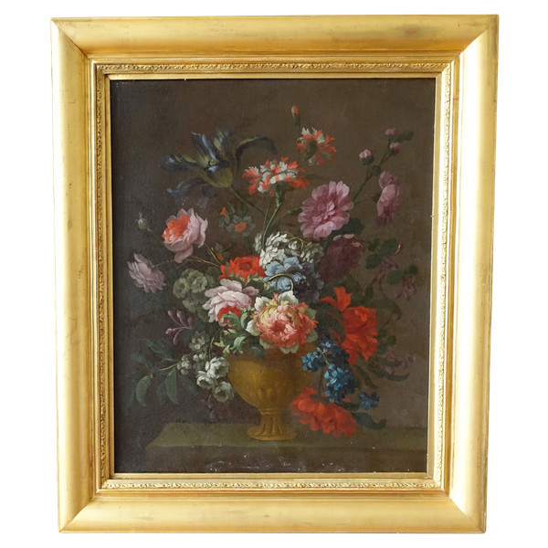 Französische Schule des 19. Jahrhunderts: Blumengemälde um 1800 – 80,2 cm x 67,7 cm