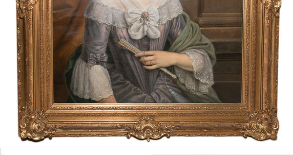  Paire De Grand Portraits époque  XIXe Siècle